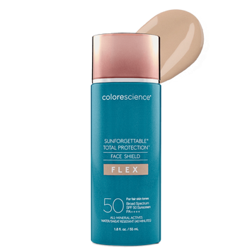 Солнцезащитный крем с адаптивными пигментами Colorescience Sunforgettable Total Protection Face Shield Flex SPF50 Light 000359 фото