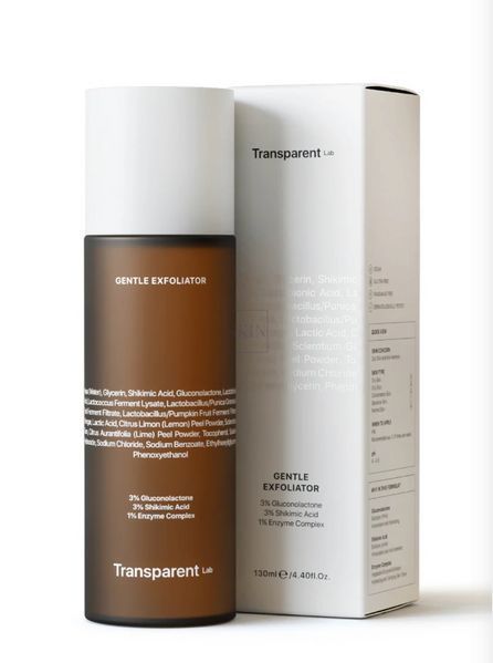 Делікатний відлущувальний тонер для сяйва обличчя Transparent Lab Gentle Exfoliator 130 ml 000548 фото