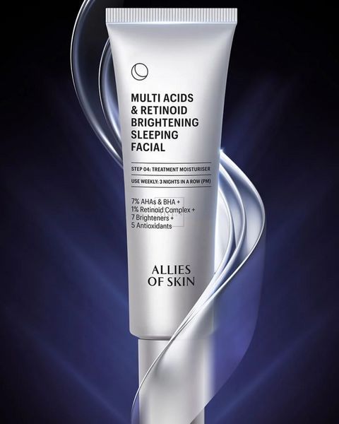 Ночной мультикислотный пилинг с ретинолом Allies Of Skin Multi Acids & Retinoid Brightening Sleeping Facial 48 ml 000528 фото