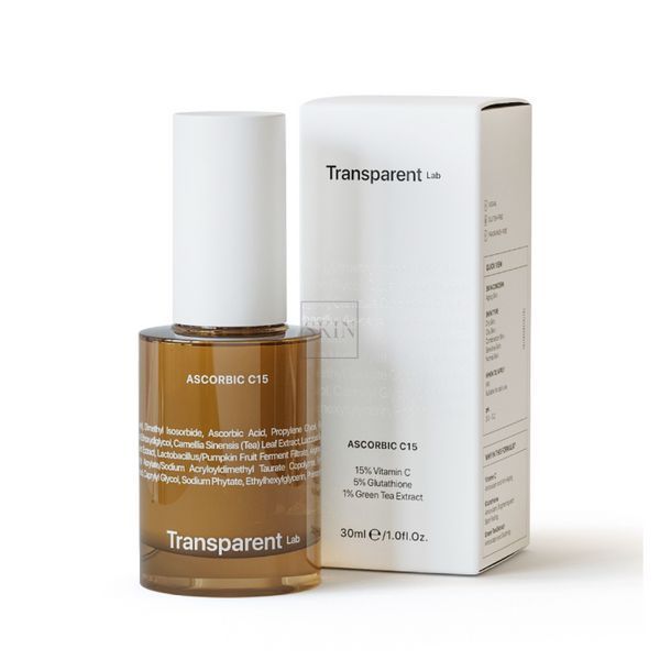 Антивікова освітлююча сироватка з 15% чистого вітаміну С Transparent Lab Ascorbic C15 30 ml 000553 фото