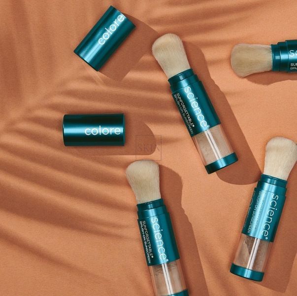 Солнцезащитная пудра с кистью Colorescience Солнцезащитная Total Protection Brush-On Shield SPF 50 Medium 6 g 000354 фото