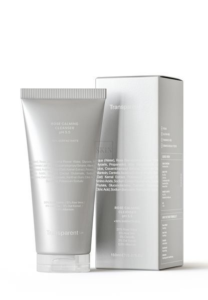Гель для очищення чутливої шкіри обличчя  Transparent Lab Rose Calming Cleanser pH5.5 150 ml 000537 фото