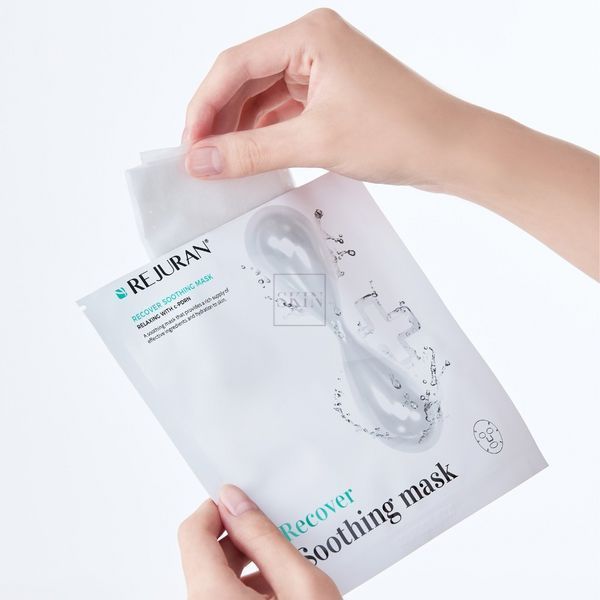 Заспокійлива тканинна маска для відновлення шкіри Rejuran Recover Soothing Mask 1 шт  000327 фото